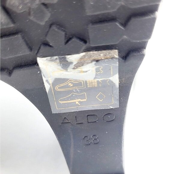ALDO Wedge Droulliard 97 Black Booties - Size 38 / US 7.5 - Picture 6 of 7